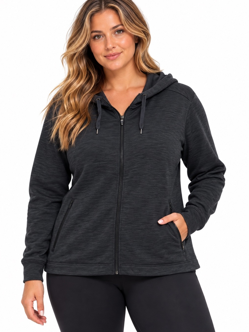 Duluth Trading Company women's full-zip performance hoodie jacket XXL gray